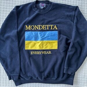 Vintage Mondetta Sweatshirt 90s Ukrainian Flag Ukraine